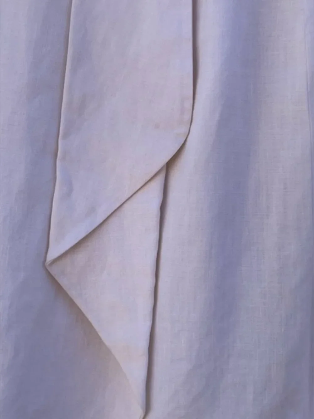 Vintage Giorgio Armani Le Collezioni Ivory Linen Wrap Skirt